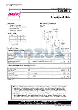 ENN7425 datasheet - 2-Input NAND Gate