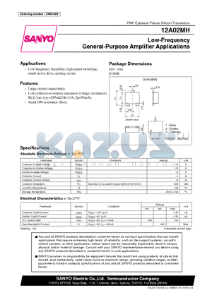 ENN7483 datasheet - Low-Frequency General-Purpose Amplifier Applications