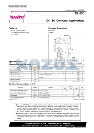 ENN7500 datasheet - DC / DC Converter Applications