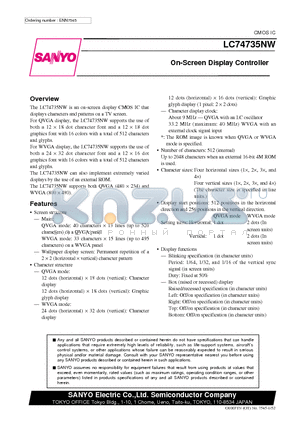 ENN7545 datasheet - On-Screen Display Controller