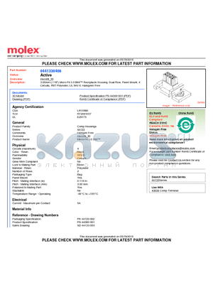 44133-0408 datasheet - 3.00mm (.118