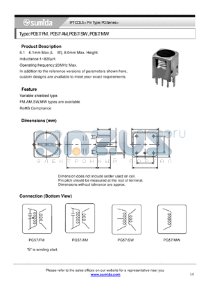 3150-T043 datasheet - IFT COILS < Pin Type: PG Series>