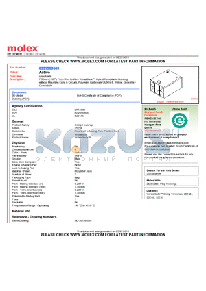 31503609 datasheet - 7.30mm (.287