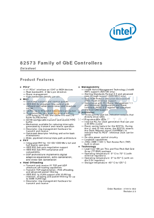 315514-002 datasheet - GbE Controllers