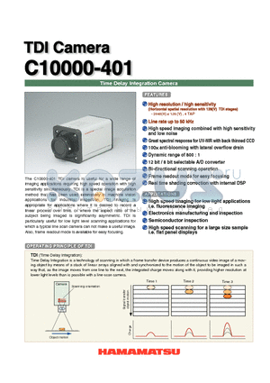 C10000 datasheet - Time Delay Integration Camera