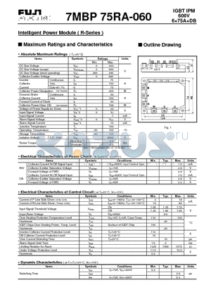 7MBP75RA-060 datasheet - Intelligent Power Module