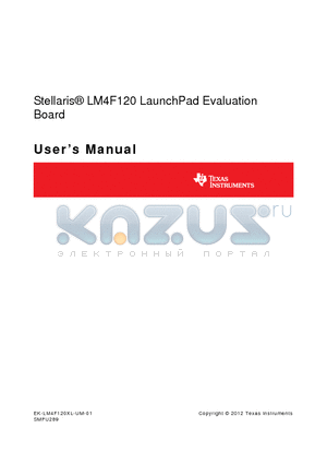 C1005C0G1H240J datasheet - Stellaris^ LM4F120 LaunchPad Evaluation Board