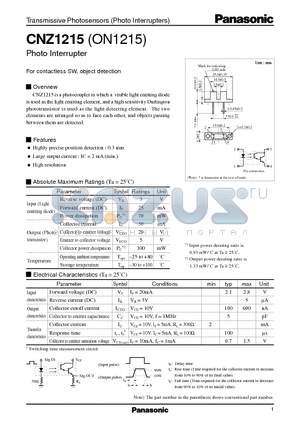 CNZ1215 datasheet - CNZ1215 (ON1215)