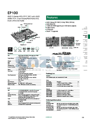 EP100 datasheet - 4 COM ports