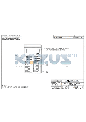 23565-01 datasheet - LO-PWR A/R VIPAC INPUT KIT