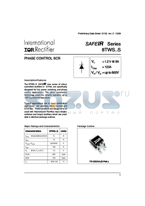 8TWS04STRL datasheet - PHASE CONTROL SCR