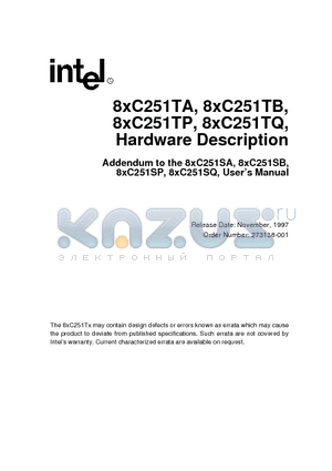 8XC251SB datasheet - Hardware Description