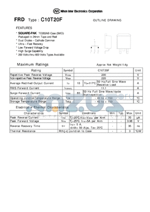 C10T20F datasheet - Low Forward Voltage Drop Diode