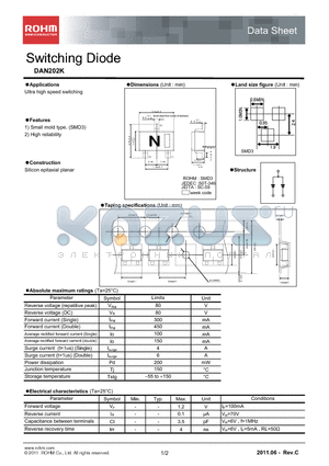 DAN202K_11 datasheet - Switching Diode