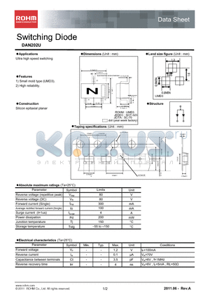 DAN202U datasheet - Switching Diode