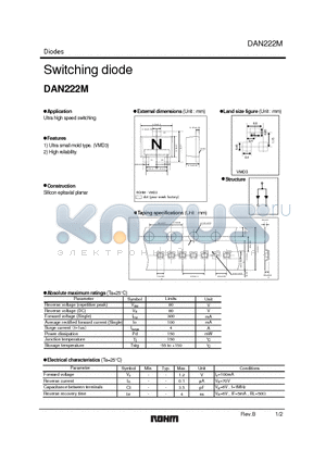 DAN222M datasheet - Switching diode