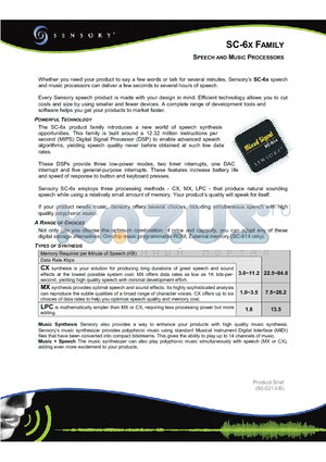 80-0213-B datasheet - SPEECH AND MUSIC PROCESSORS