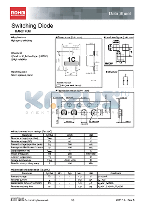 DAN217UM datasheet - Switching Diode