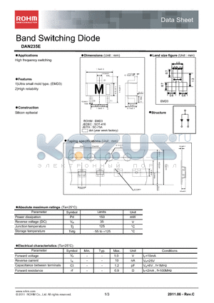 DAN235E_11 datasheet - Band Switching Diode