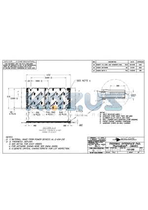 16188 datasheet - THERMAL INTERFACE PAD, (MAXI)