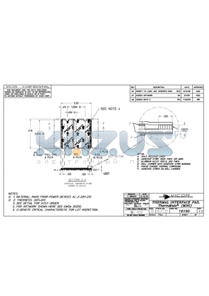 16190 datasheet - THERMAL INTERFACE PAD, (MINI)