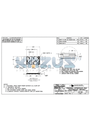 16192-7 datasheet - THERMAL INTERFACE PAD, (MICRO)