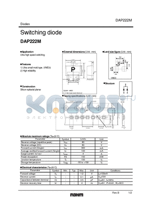 DAP222M datasheet - Switching diode