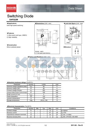 DAP222M_11 datasheet - Switching Diode