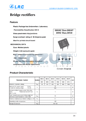 DB102 datasheet - Bridge rectifiers