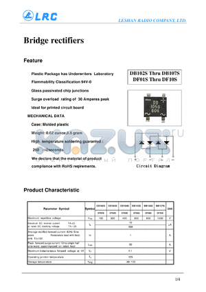 DB102S datasheet - Bridge rectifiers