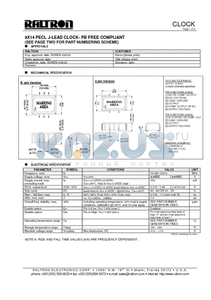 CO8850ALV datasheet - CLOCK