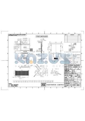 COG-C100MVC-01 datasheet - LCD Module Specification