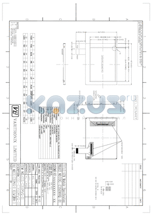 COG-C350MVQ-01 datasheet - LCM Module Specification