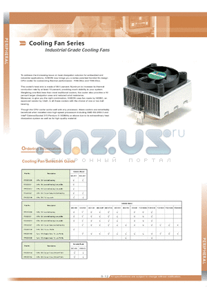 COOLINGFANSERIES datasheet - Industrial Grade Cooling Fans