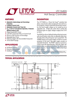 1642AI datasheet - Hot Swap Controller