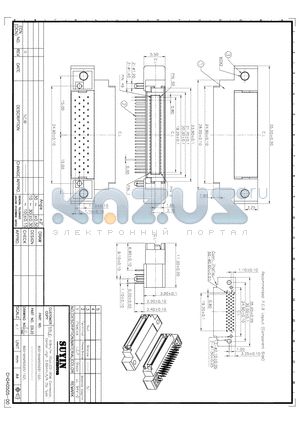 800194MR050S110ZL datasheet - 0.8m/m Pitch CD-ROM Connector Center High 3.00mm,R/A Dip Type