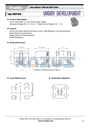 CDEPI1010NP-180MC datasheet - Power Inductors