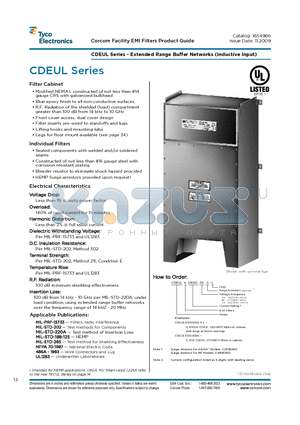 CDEUL401000A4-S-L datasheet - Extended Range Buffer Networks (Inductive Input)