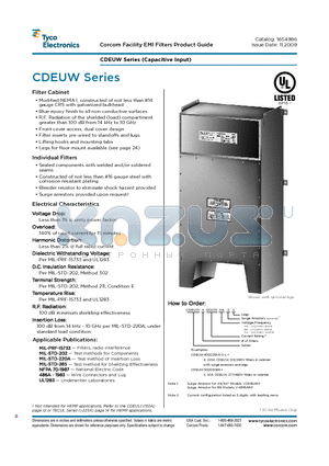 CDEUW400225A6-S-L datasheet - CDEUW Series (Capacitive Input)