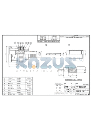 167000-1420 datasheet - BNC CRIMP PLUG, 75-OHM FOR RG734 CABLE