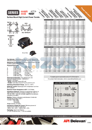 4448-114L datasheet - Surface Mount High Current Power Toroids