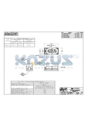 16768 datasheet - OUTLINE DRAWING, HUB270-P