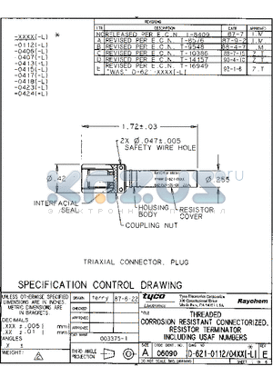 320677-000 datasheet - THREADED CORROSION RESISTANT CONNECTORIZED.