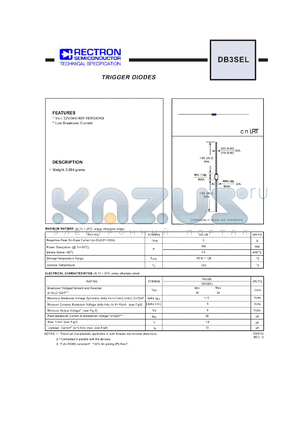 DB3SEL datasheet - TRIGGER DIODES