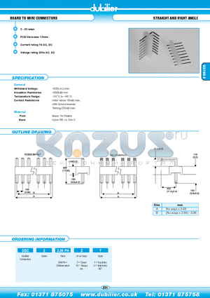 DBC23.96PH10T datasheet - BOARD TO WIRE CONNECTORS