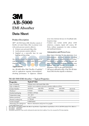 AB-5000 datasheet - EMI Absorber