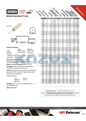 4470-16J datasheet - Molded Unshielded RF Coils