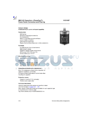 B25667-A3127-A175 datasheet - Compact design Enhanced inrush current withstand capability