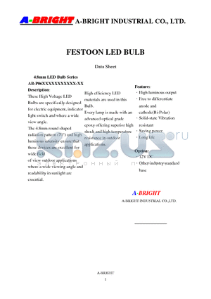 AB-P06481SW12VD31-CF_09 datasheet - 6 Lamps LED Bulb