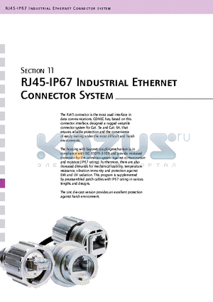 17-10011 datasheet - RJ45-IP67 Industrial Ethernet Connector System